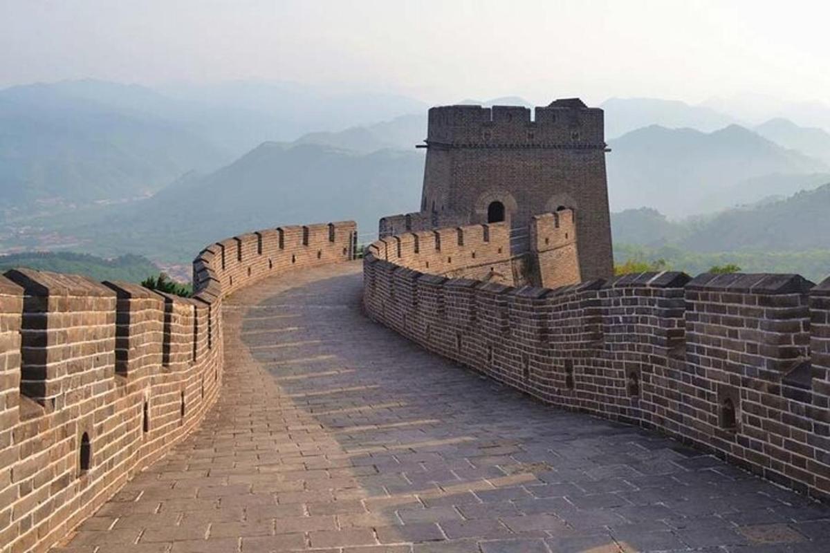 a view of the great wall of china