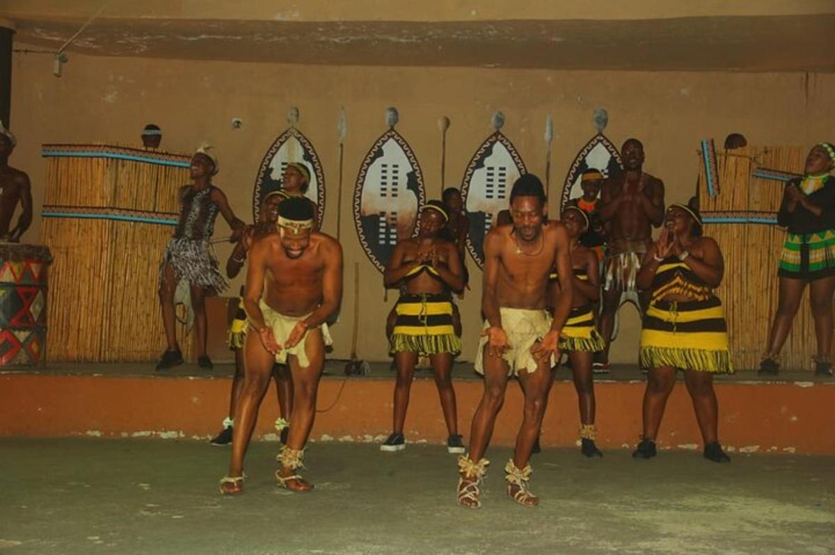 a group of men performing in a performance