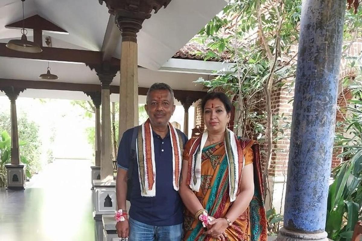 a man and a woman standing next to each other