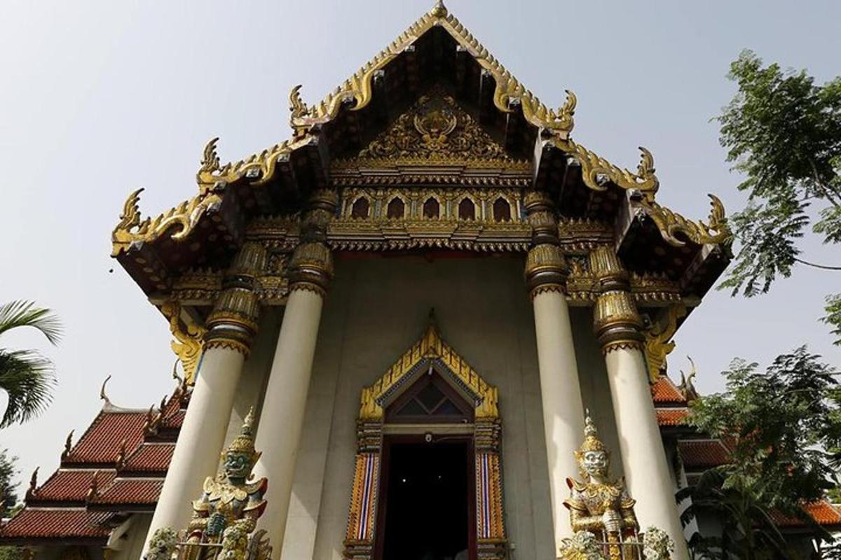 a building with columns and a top of it