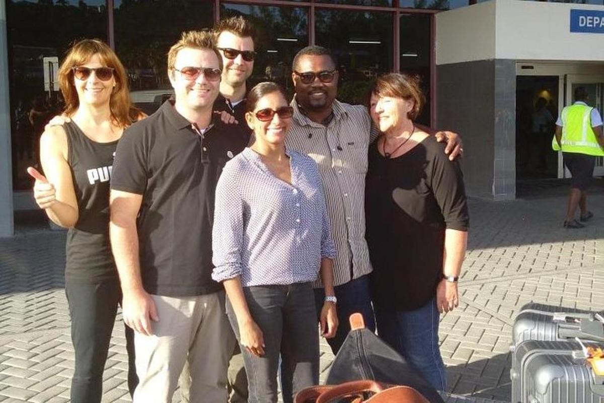 a group of people posing for a picture