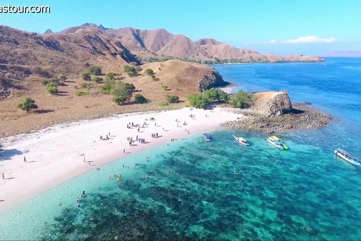 sekelompok orang di pantai di dalam air