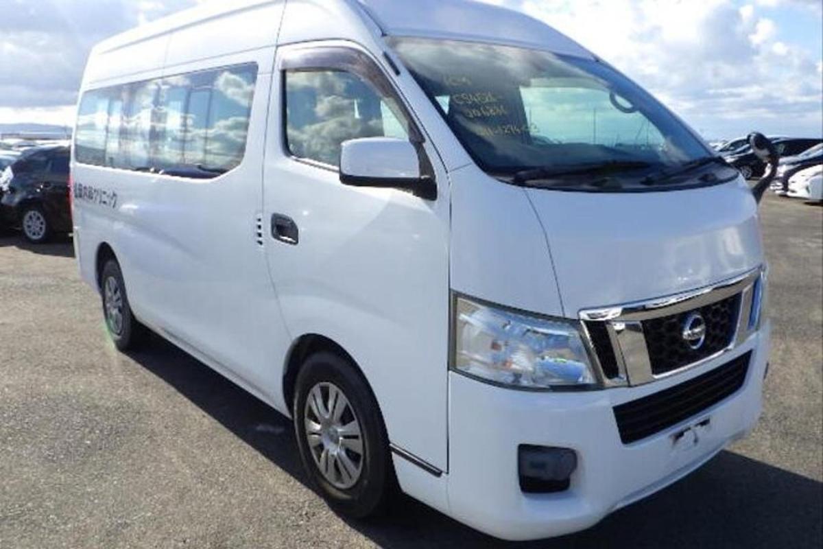 a white van parked in a parking lot