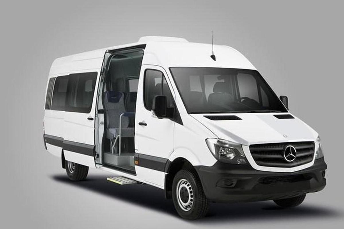 a white van is parked on a white background
