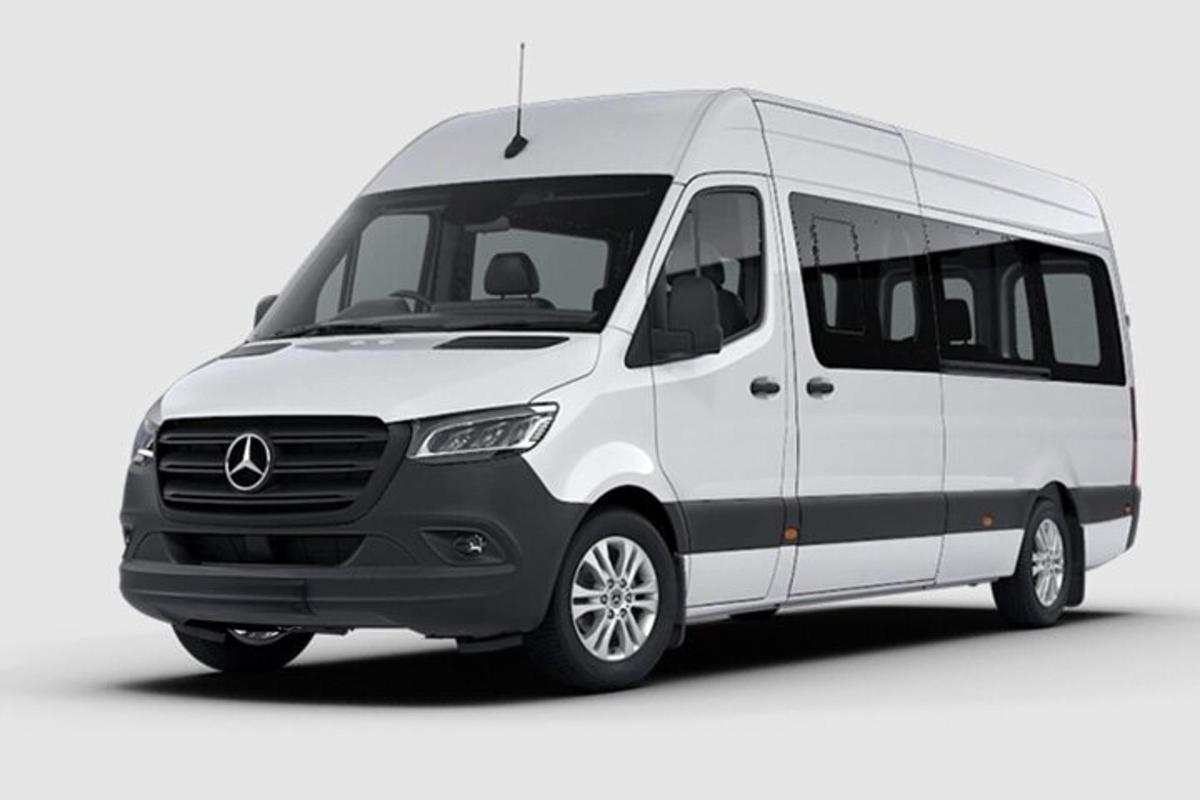 a white van is parked on a white background