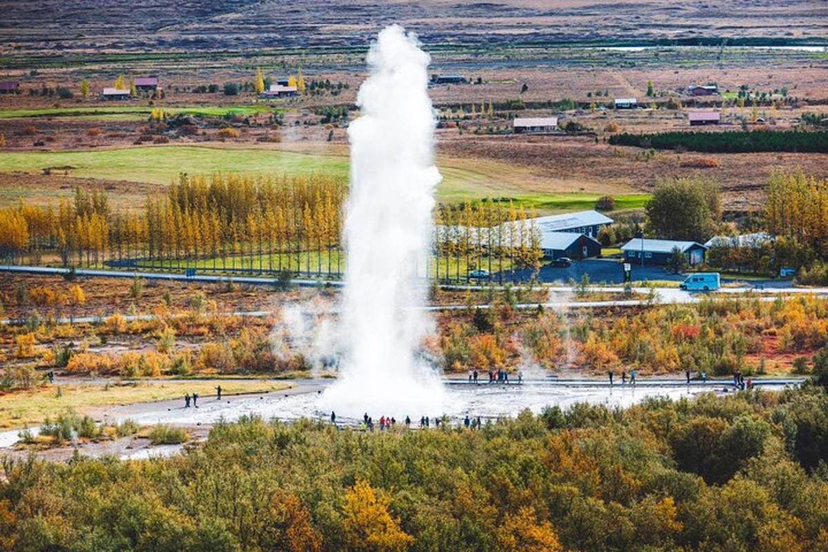 a Niagara-vízesés gejzírjének légi felvétele