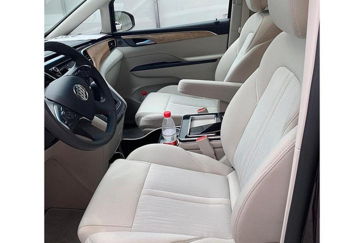 a view of the back seats of a car