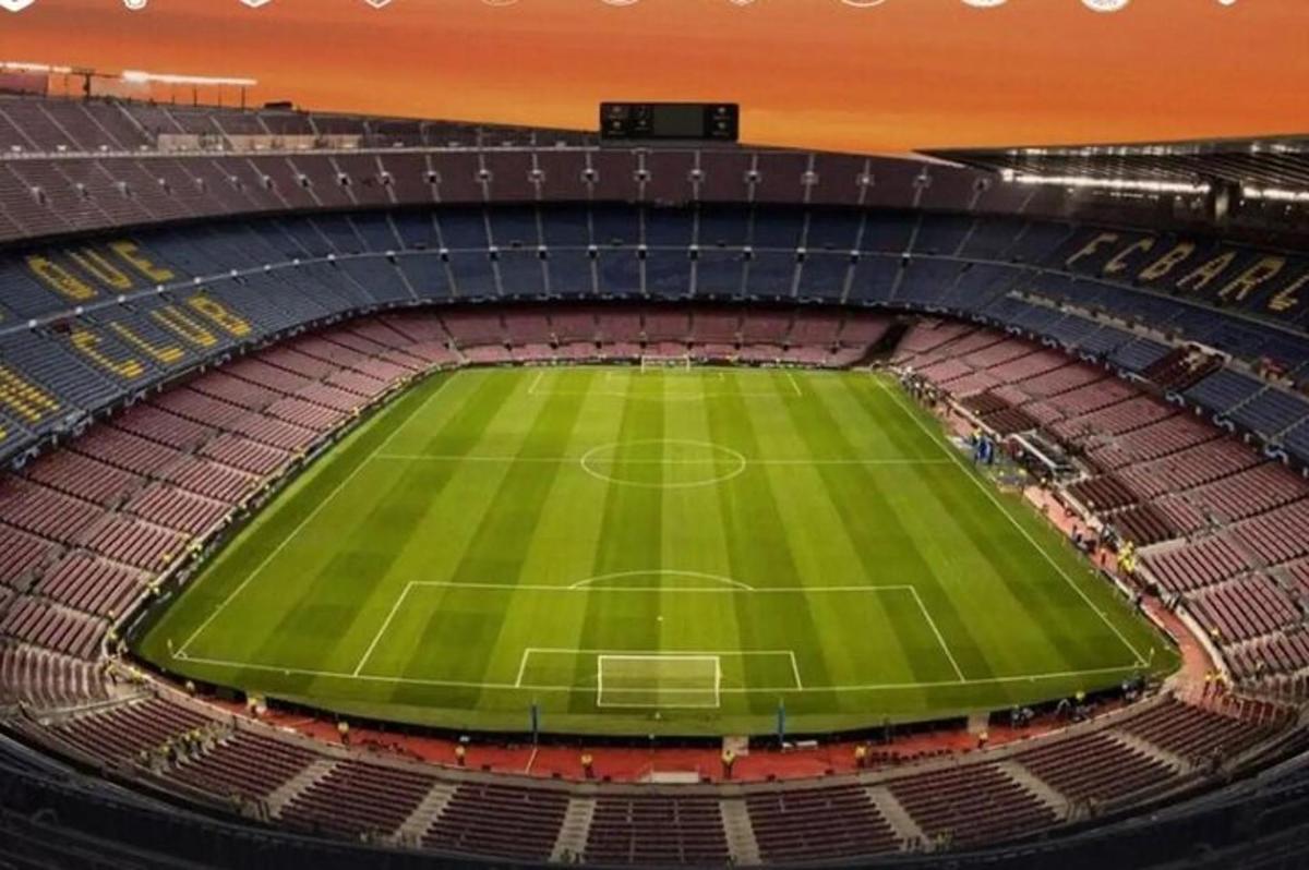 an aerial view of a soccer stadium