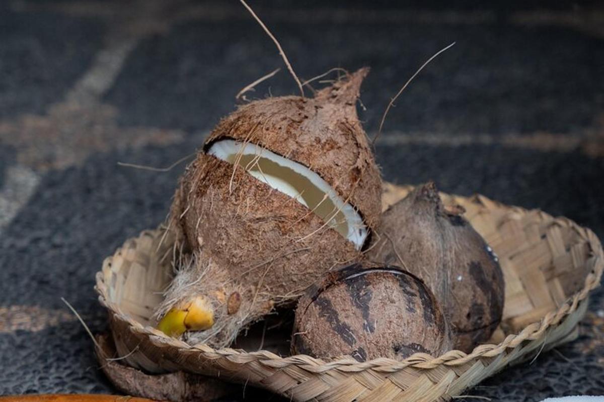 a basket filled with some kind of food