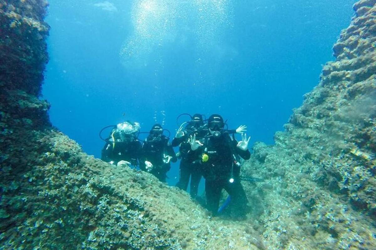 un gruppo di persone è in piedi nell'acqua