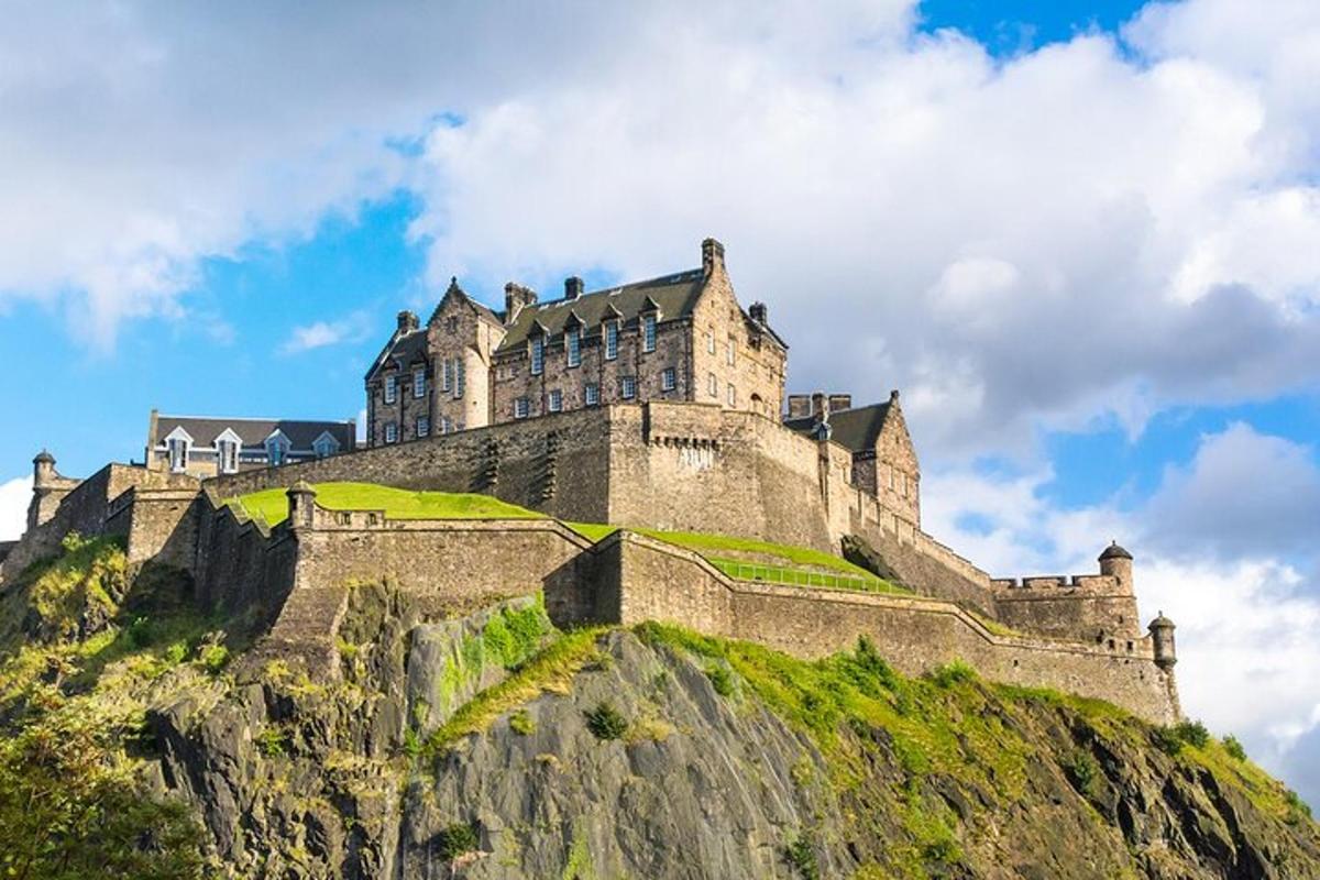 a castle on the top of a mountain