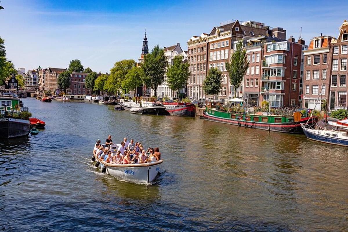 a group of people in a boat on a river