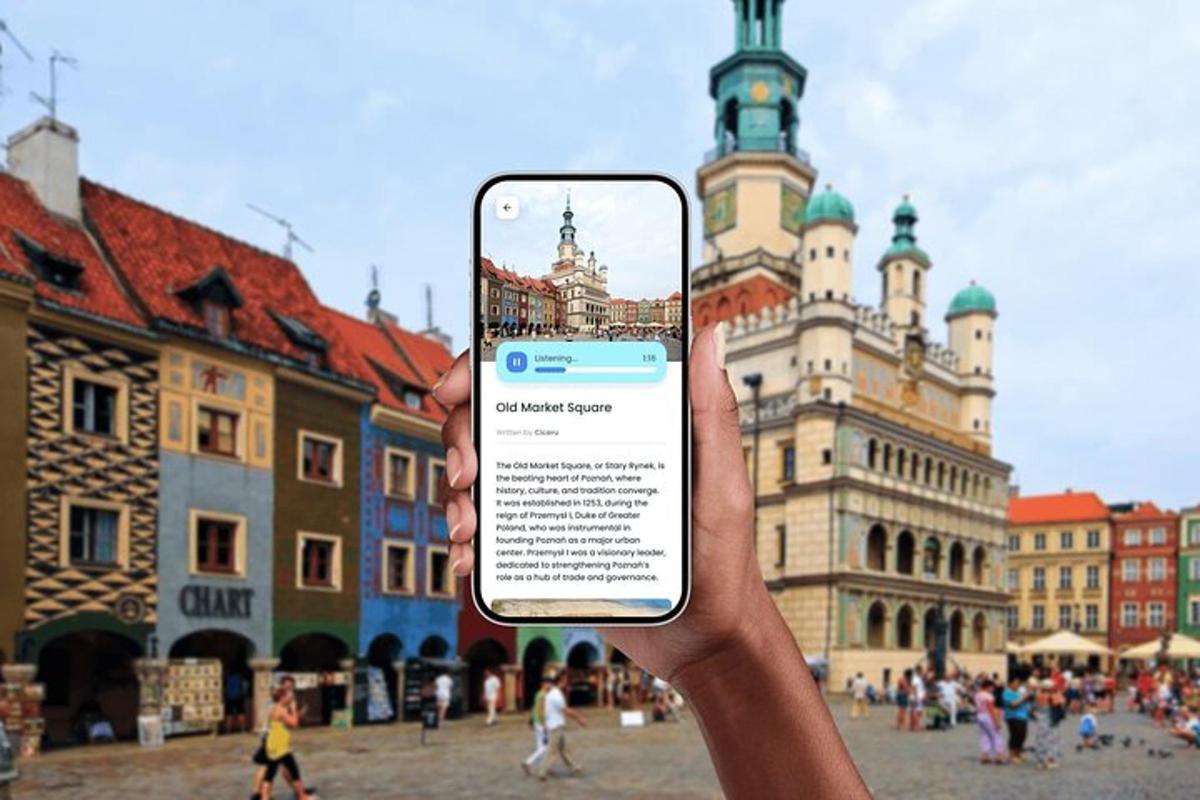 seseorang memegang telefon bimbit di hadapan sebuah bangunan