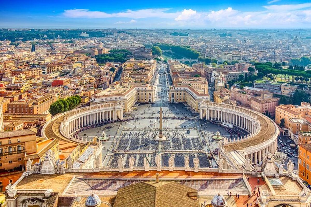 una vista aérea de la ciudad de Roma
