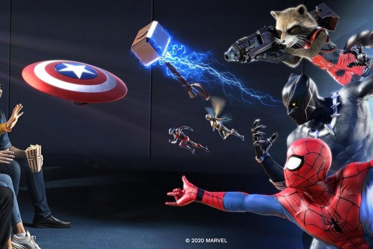 un grup de Spider-Man și Răzbunătorii pe un perete