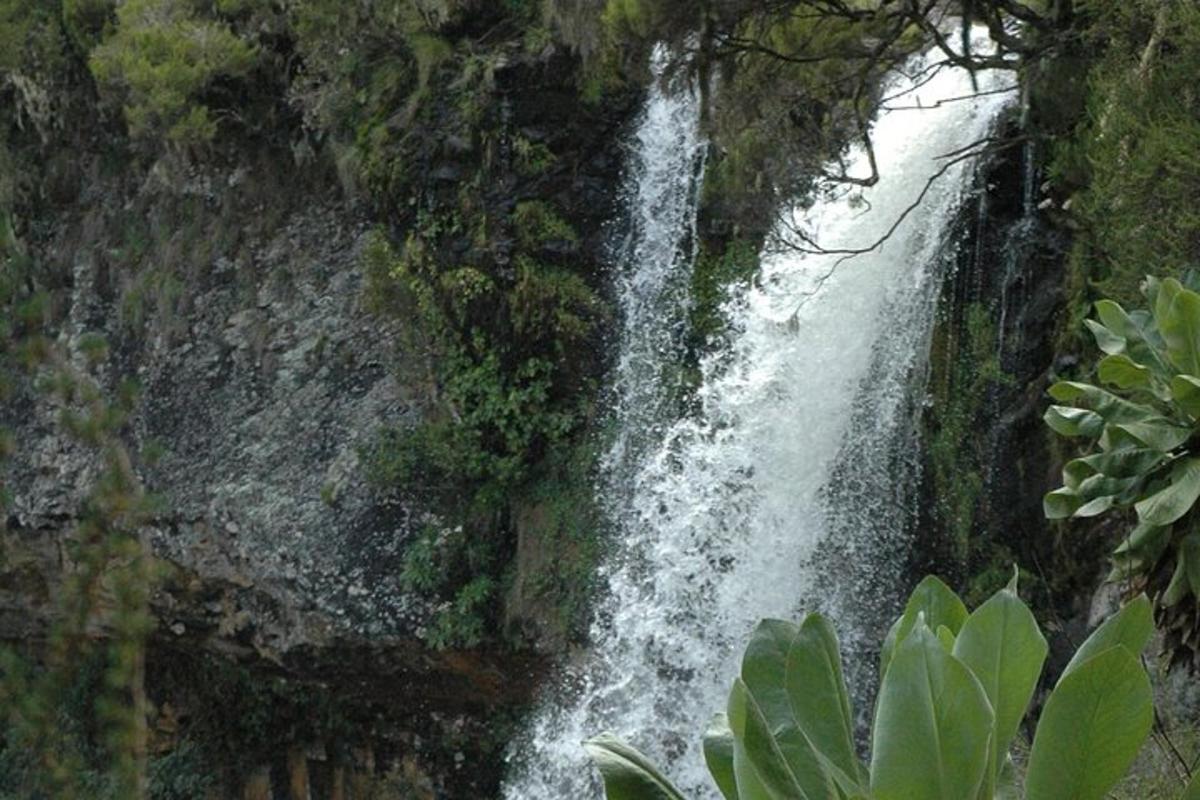 een waterval aan de zijkant van een rotswand