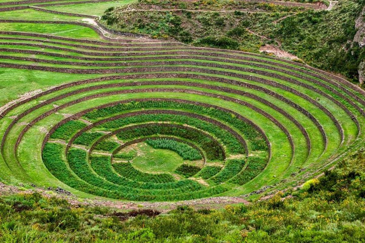 un anfiteatro in un campo in cima a una collina