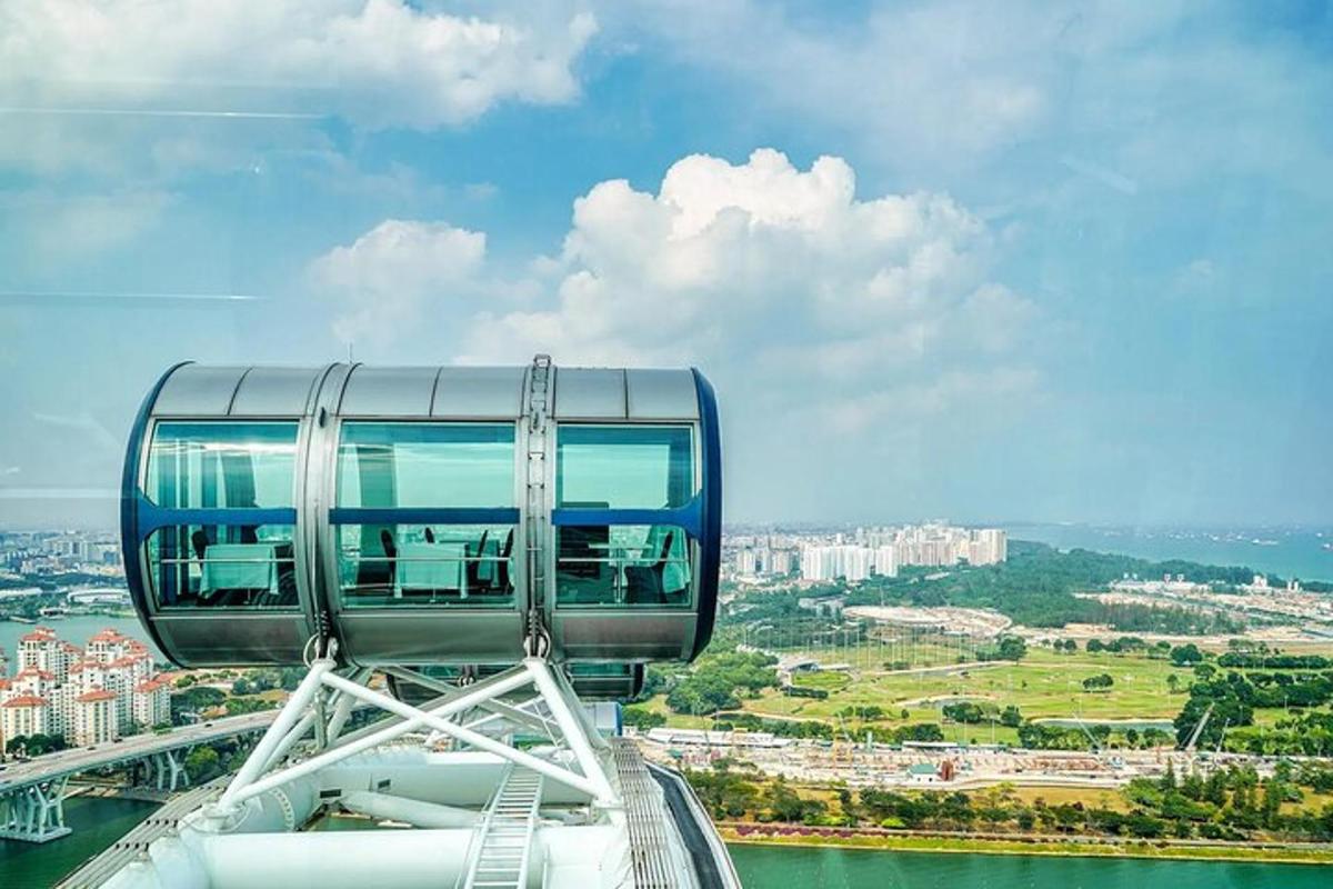 a glass observation deck on top of a building