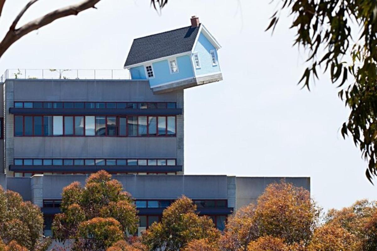 a building with a house on top of it