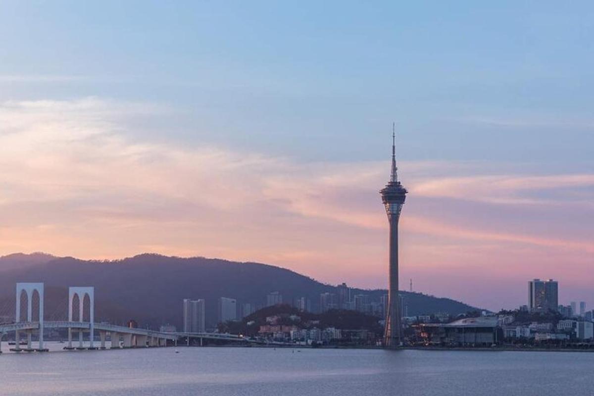 水中塔楼的城市景观