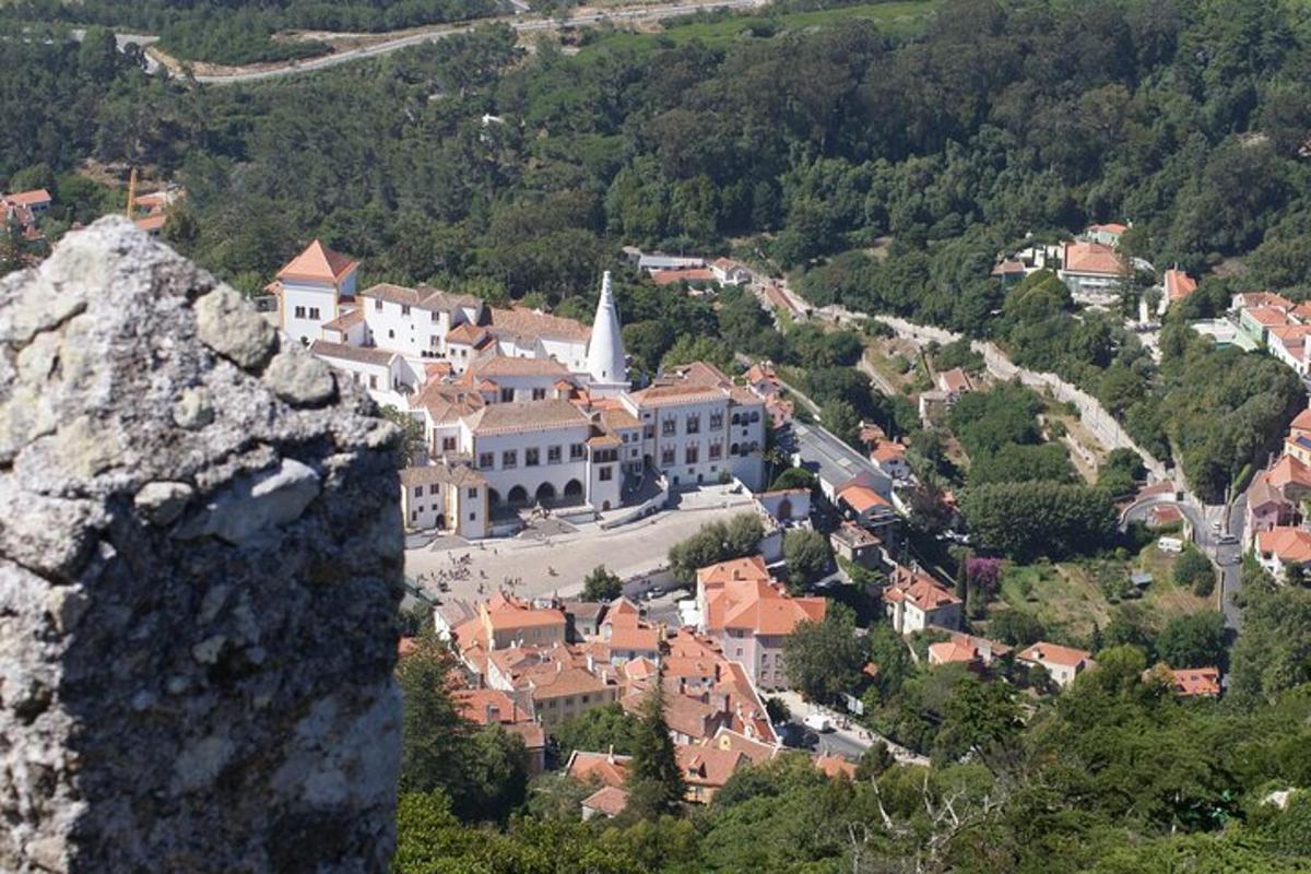 pohled na město z vrcholu hory