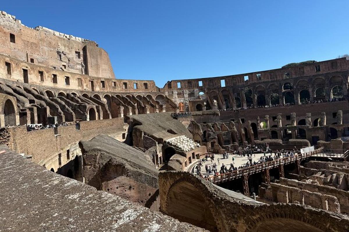a view of the amphitheatre in the coliseum