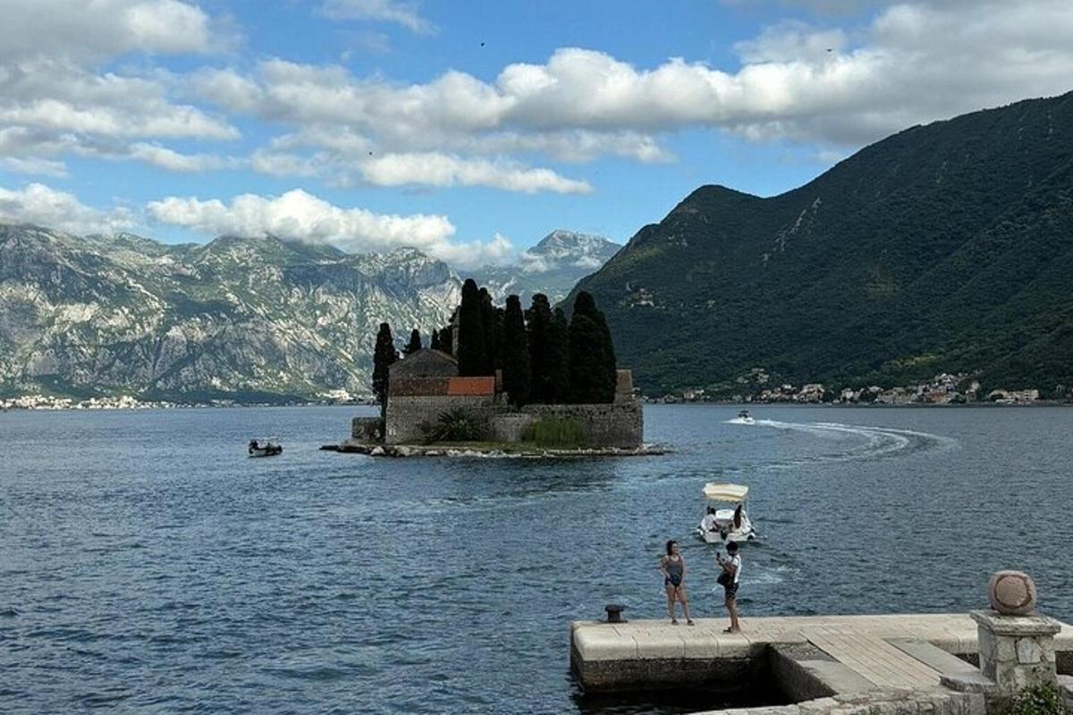 a small island in the middle of a body of water