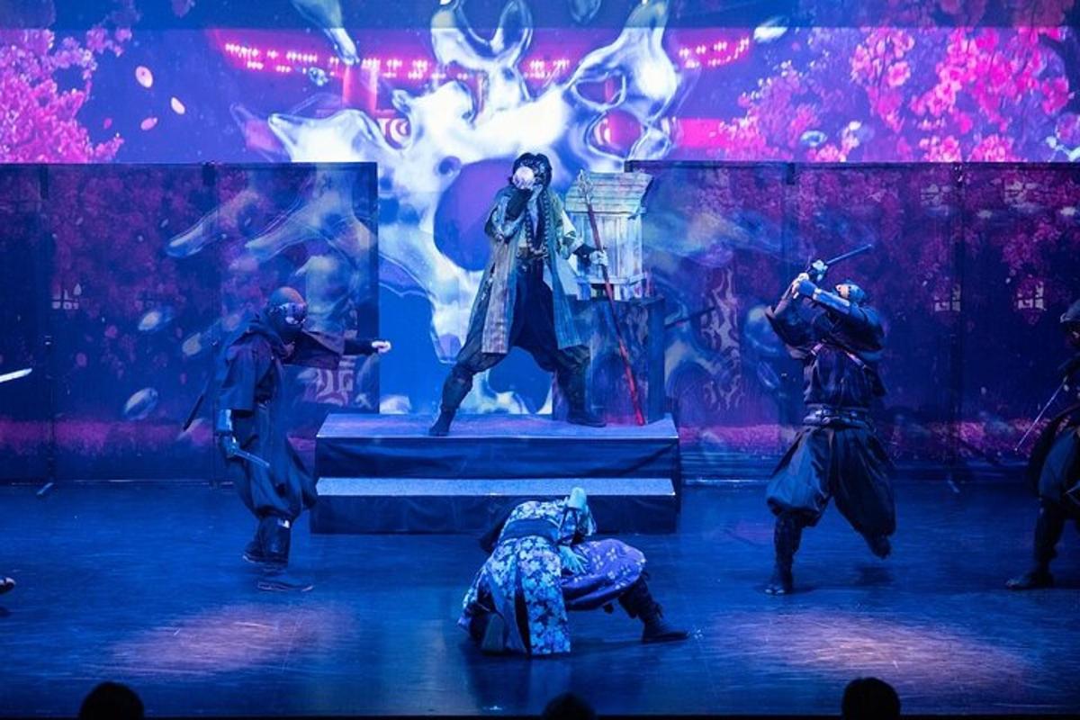 a group of people dancing on a stage