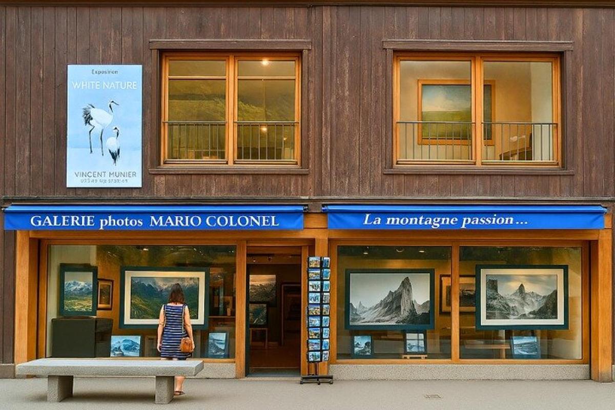 一名女子站在一栋建筑物前