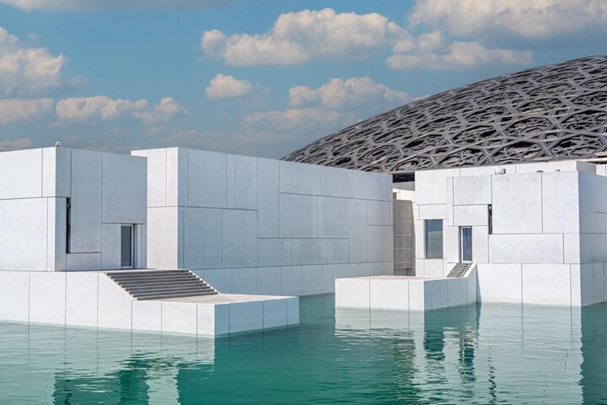 a rendering of a building with water in front