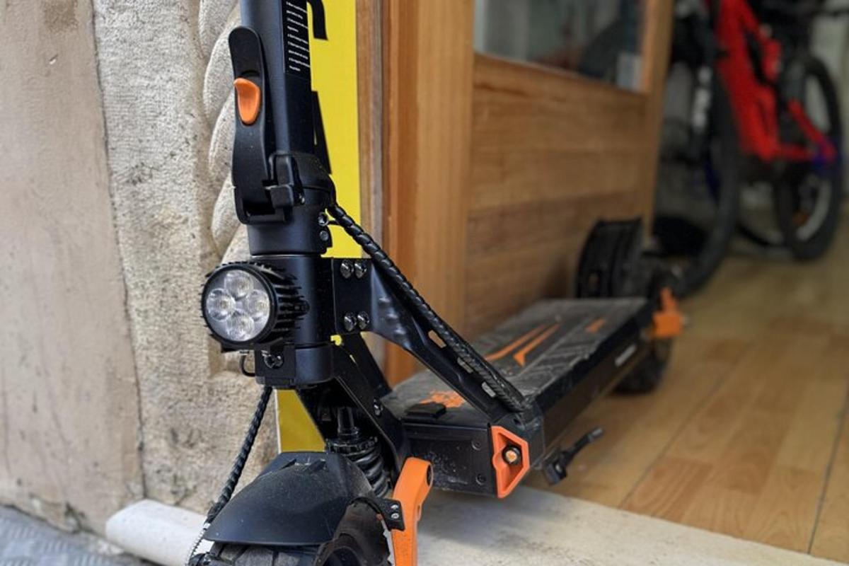 a robot is standing next to a wall
