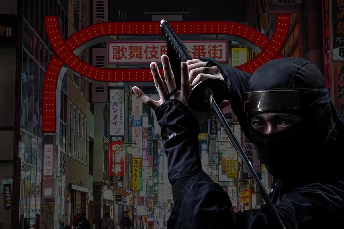 a person wearing a black mask holding a gun