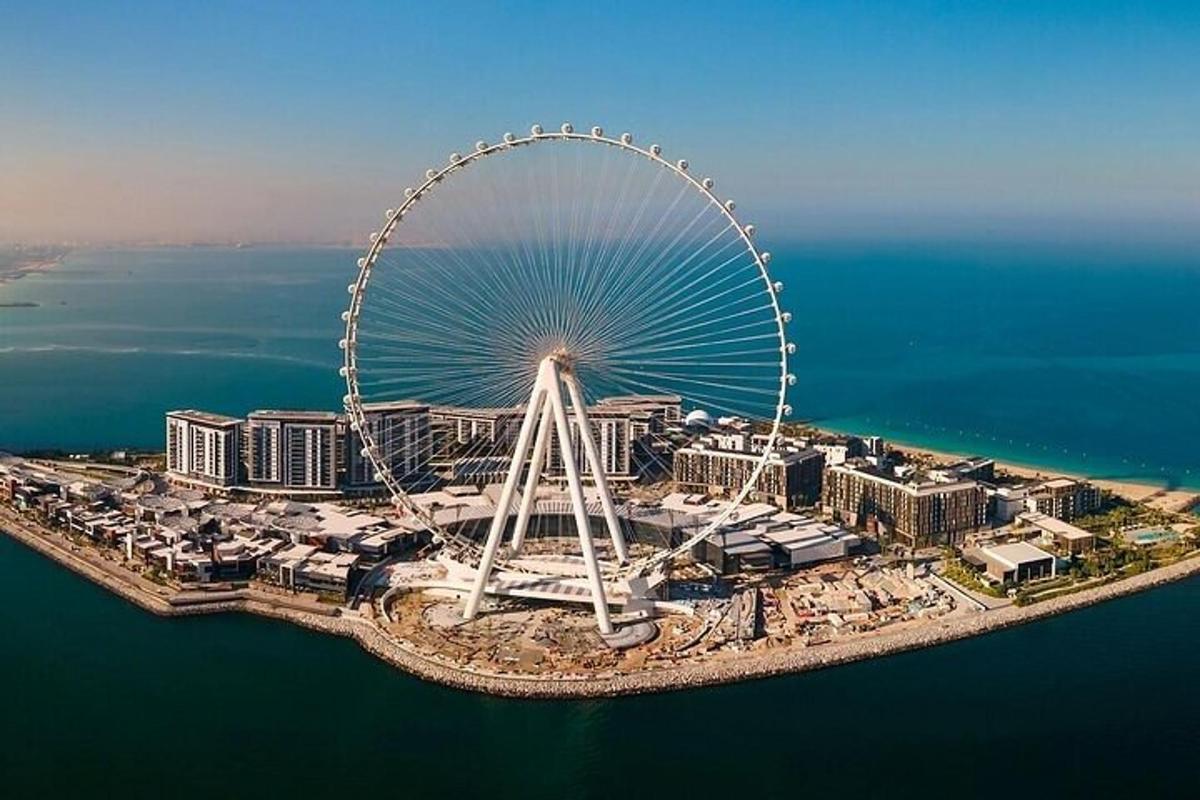 a large ferris wheel in the middle of a city