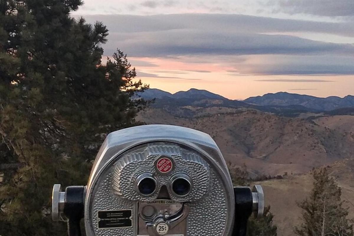 a camera with a view of the mountains