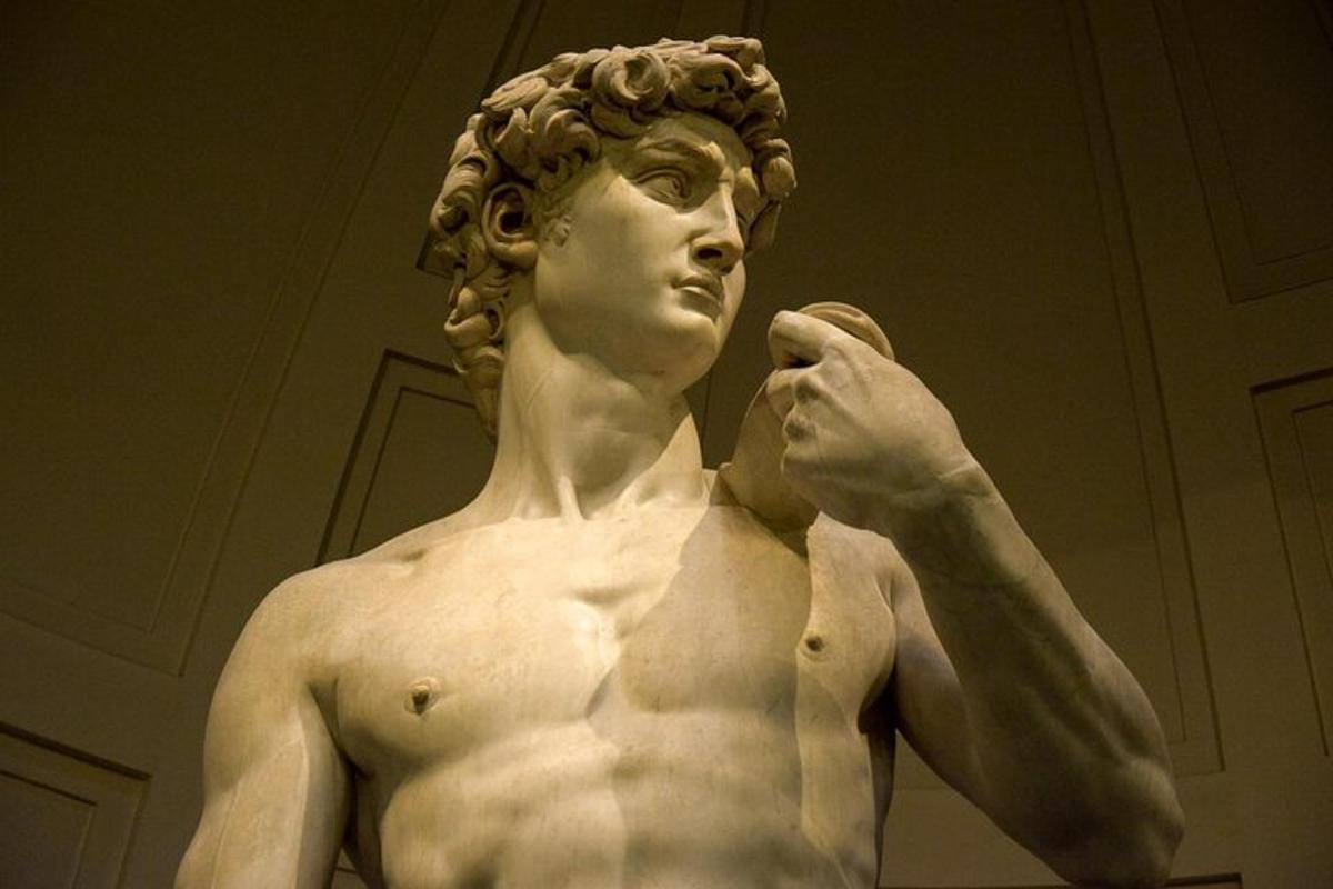 a statue of a man in a museum