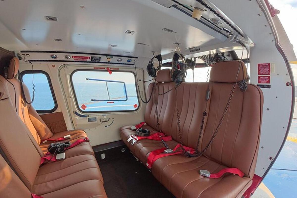 a view of the back seats of a van
