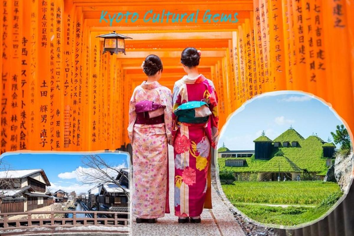 两名身着和服的女子站在一栋建筑物前