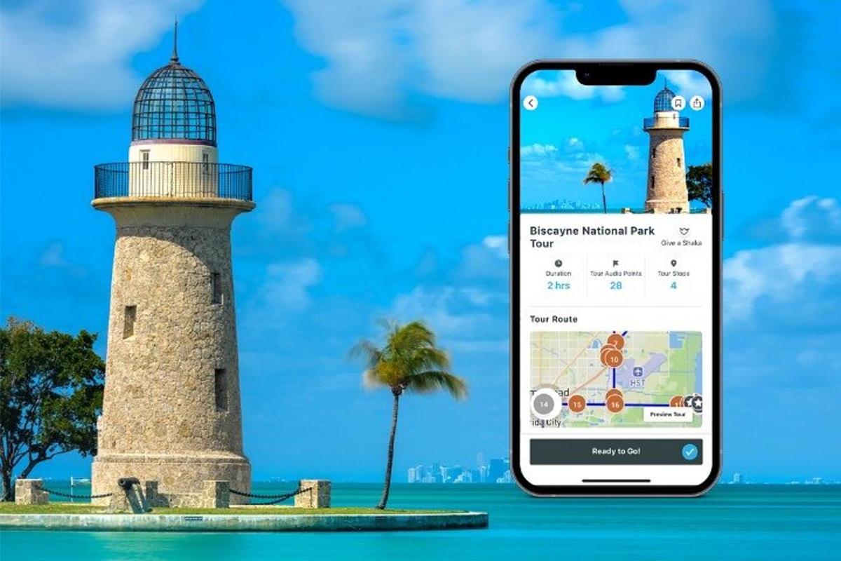 Una captura de pantalla de un teléfono celular de un faro con un mapa.