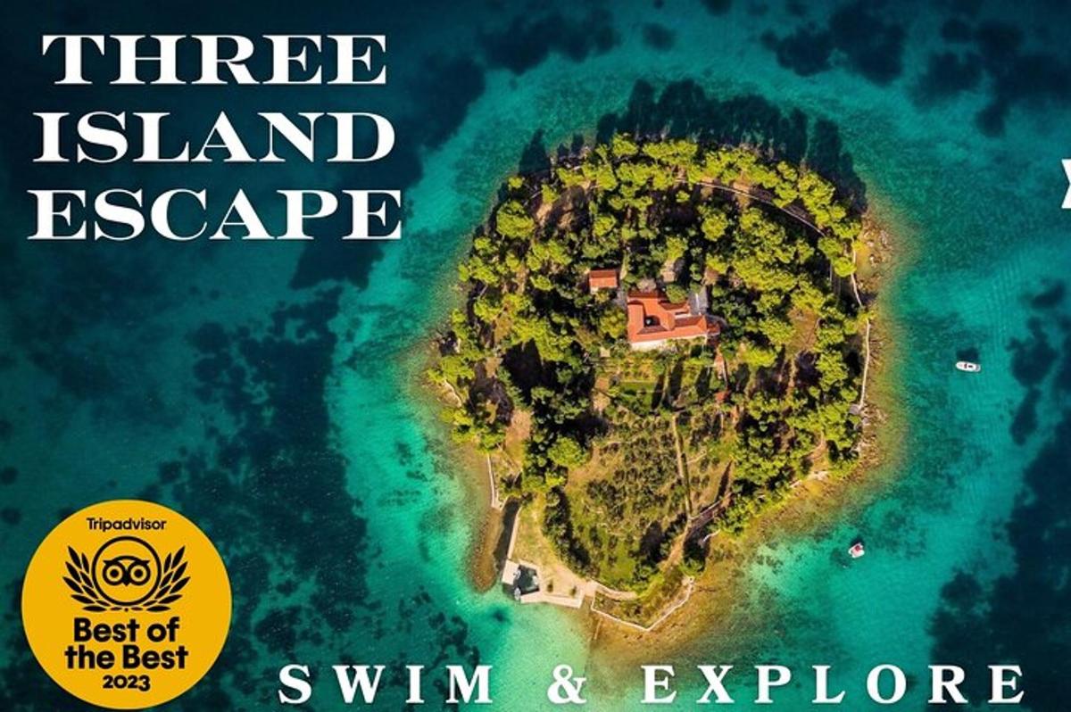 la copertina di un libro che racconta di una fuga su una piccola isola nell'oceano