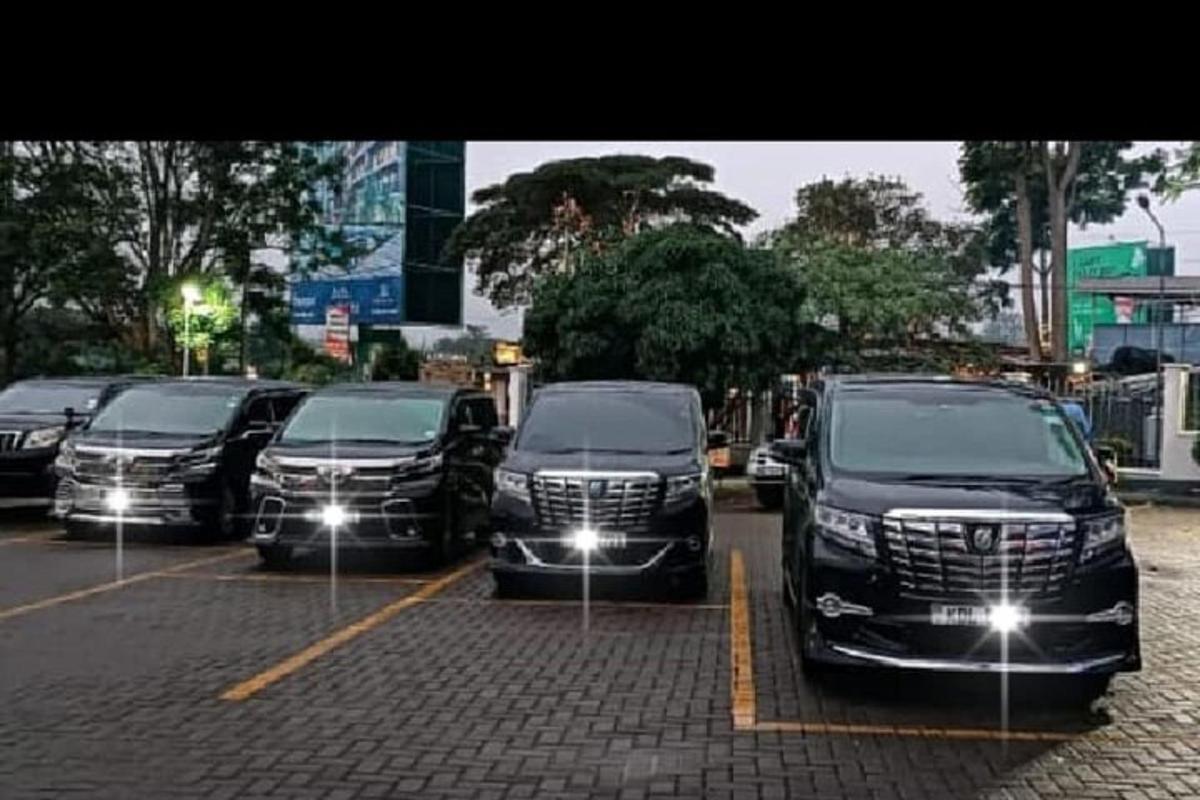 a group of cars parked in a parking lot