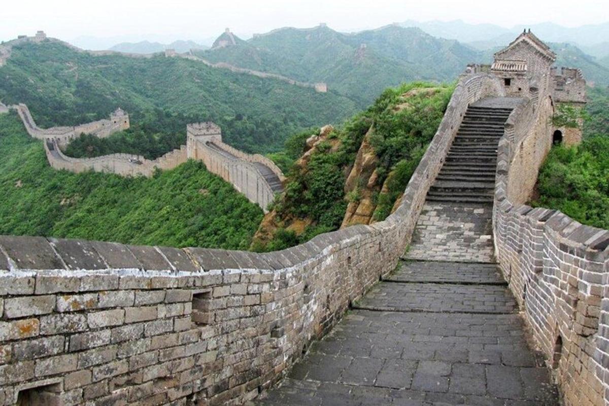 a view of the great wall of china