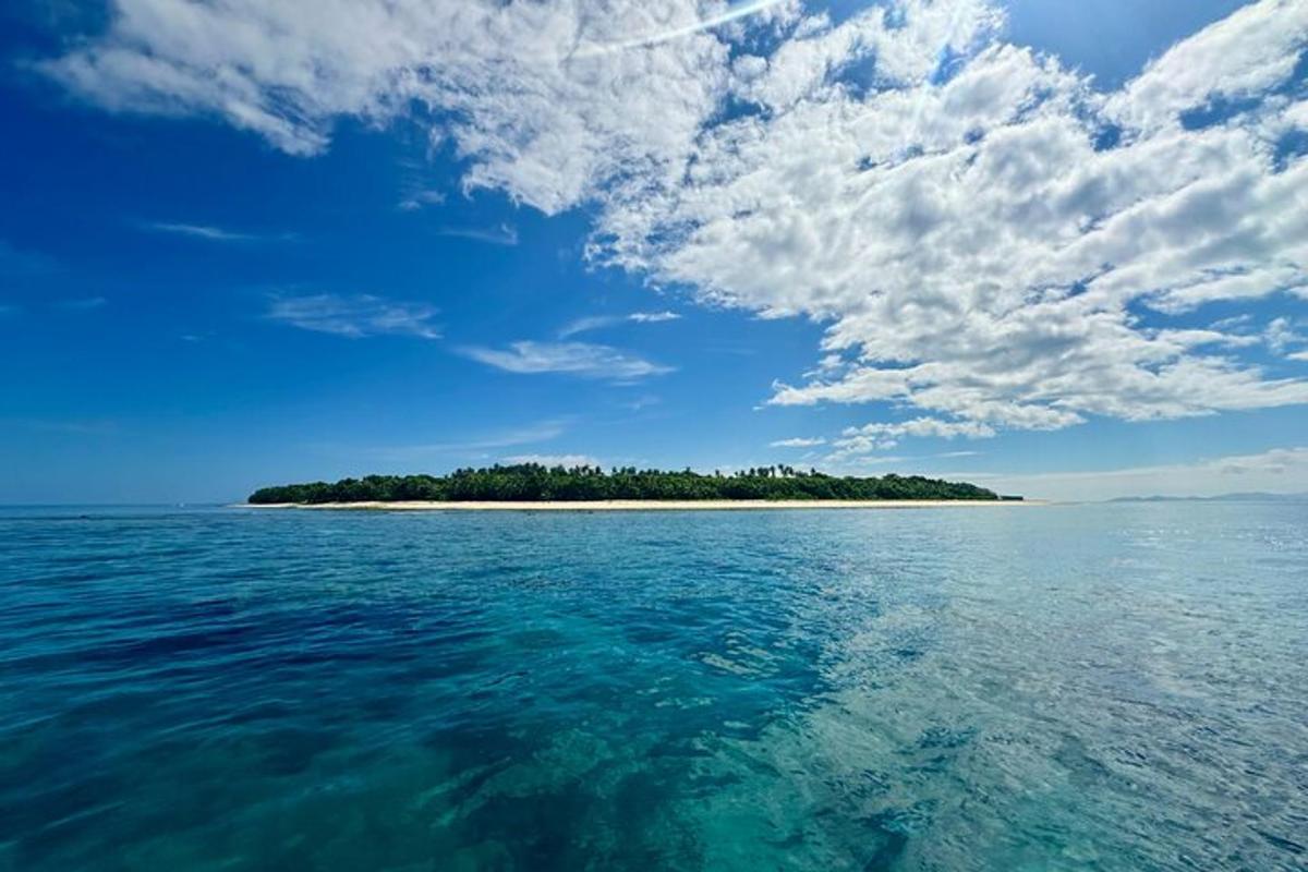 an island in the middle of a body of water