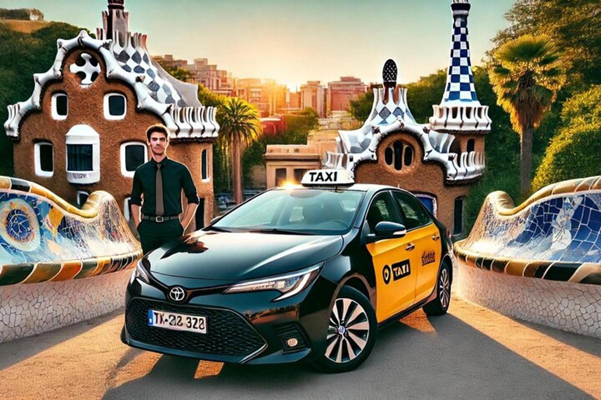 Chytré auto je zaparkované před městem