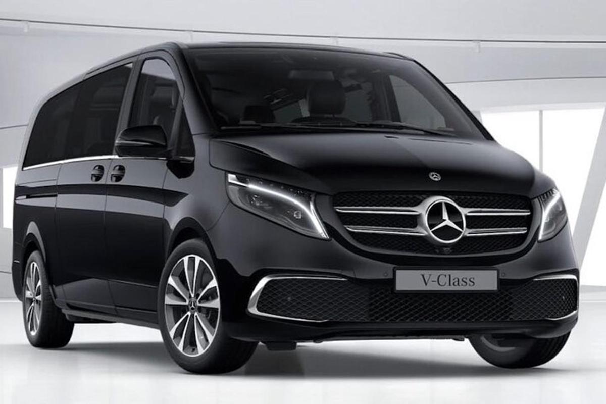 acedes benz car parked in a garage