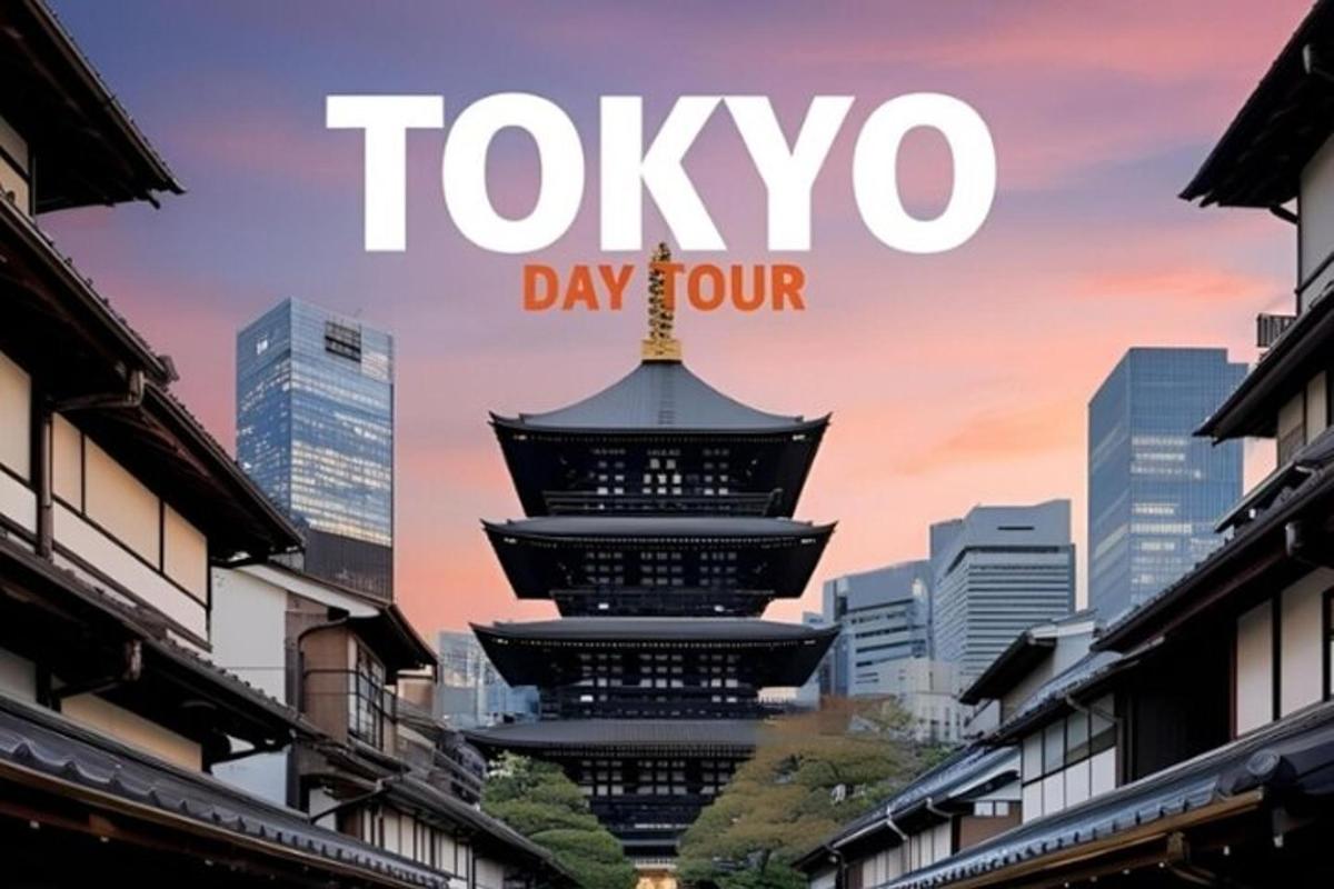 poster untuk lawatan sehari tokyo bandar tokyo