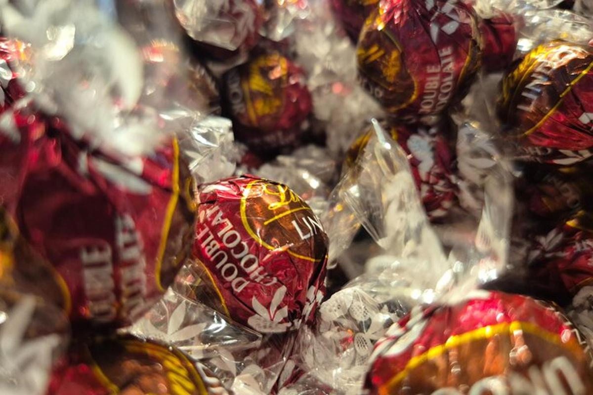 a pile of candy wrapped in foil
