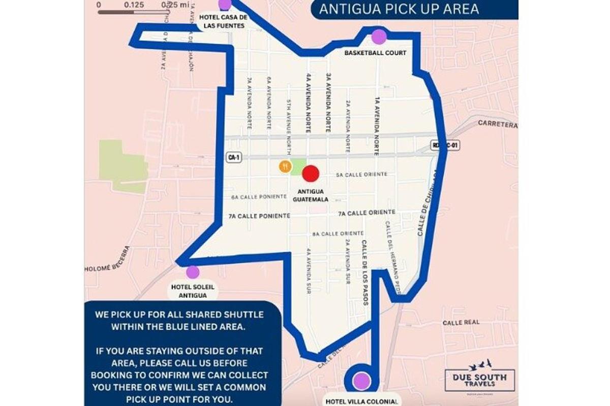 a map of an exhibit pick up area