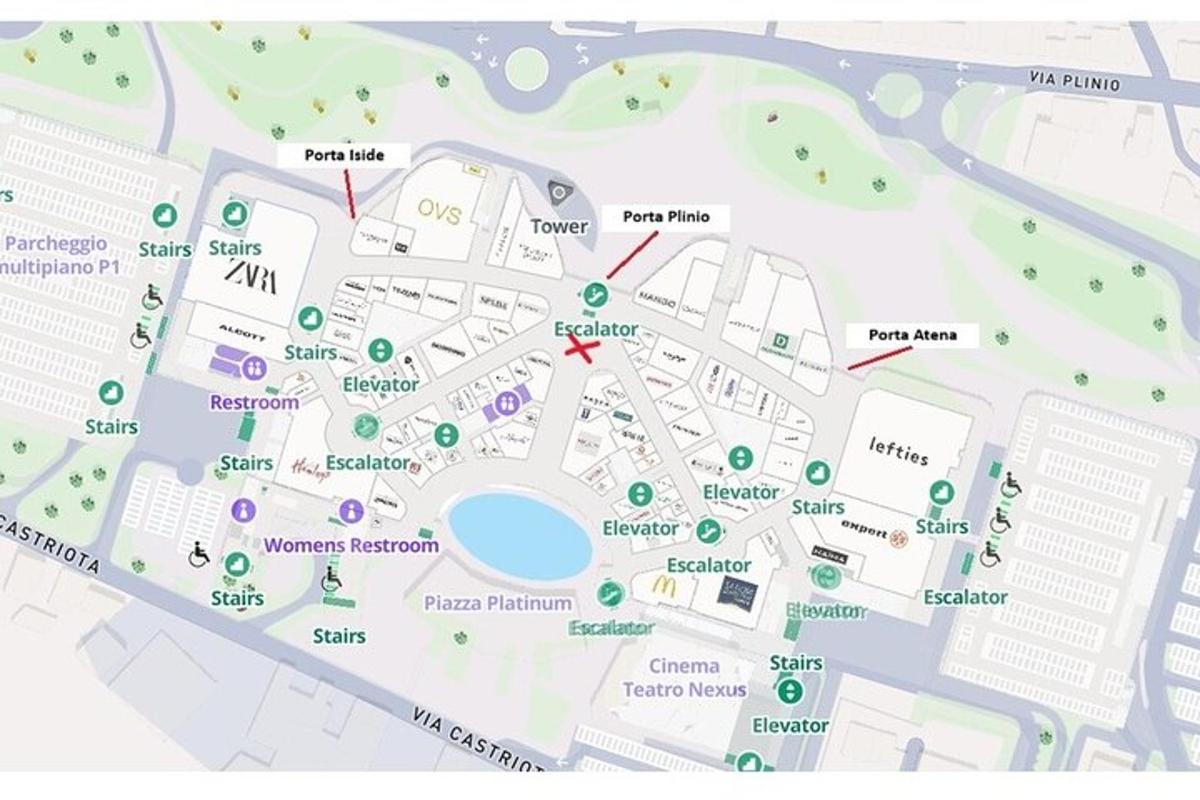 mapa kampusu univerzity
