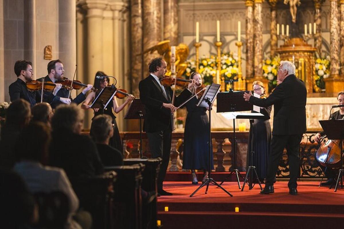 skupina lidí hrajících hudbu na koncertě