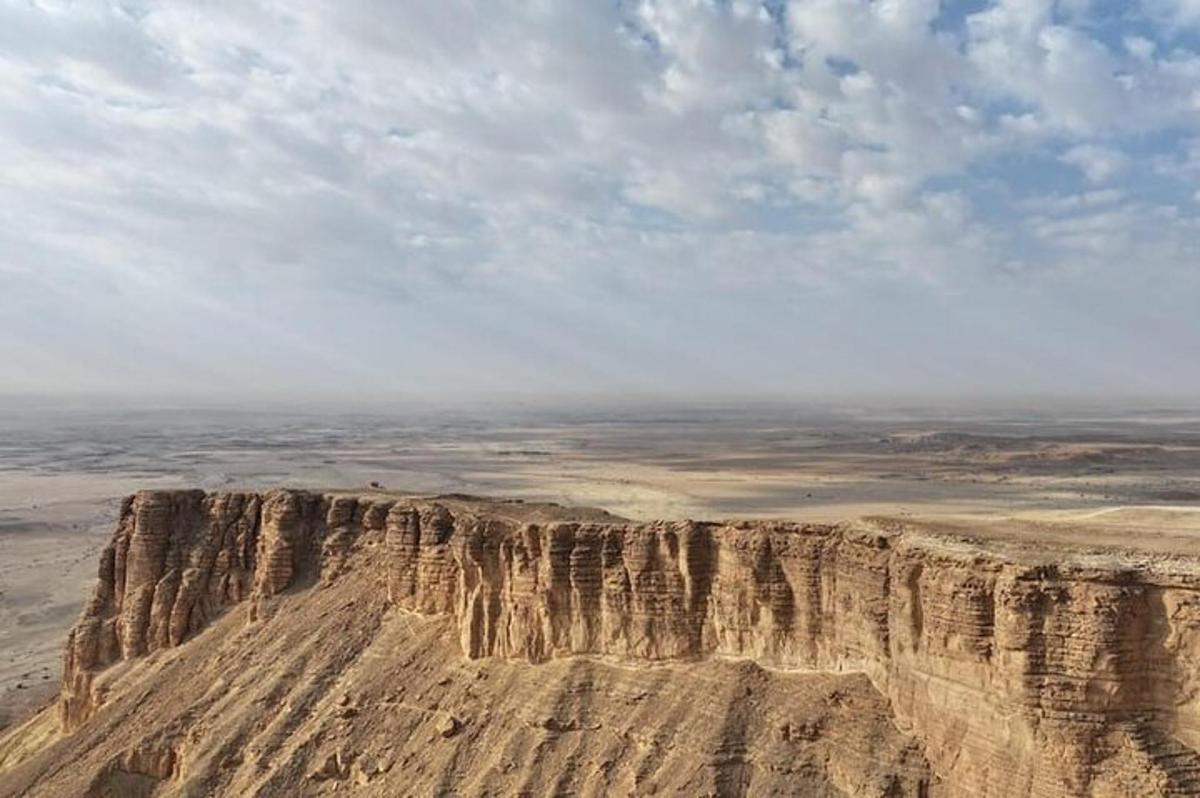 a view of a mountain in the desert